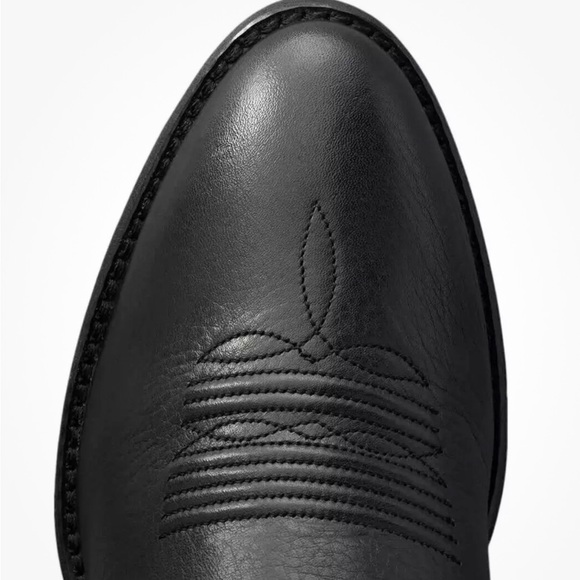 Ariat Ladies Heritage Western Black R Toe Deertan Boot Size 9 - Picture 6 of 10